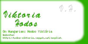 viktoria hodos business card