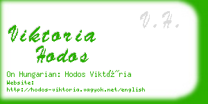viktoria hodos business card
